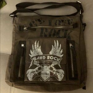 Hard Rock Canvas Messenger Bag